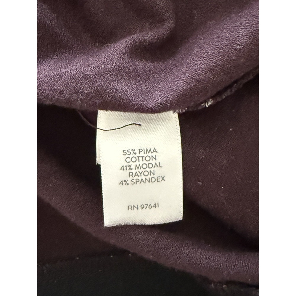 J. Jill Women's Pattern Dress, Dark Maroon With Black & Tan, Size M - Picture 4 of 7